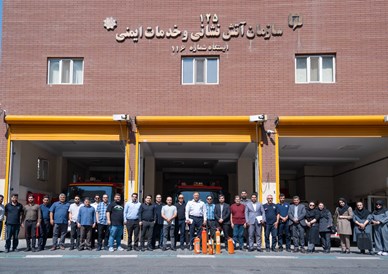 برگزاری دوره آموزشی اطفاء حريق مقدماتي برای کارکنان پترو ایران
